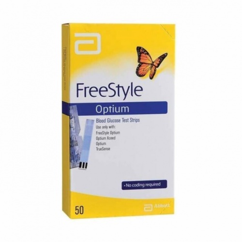 FreeStyle Optium Blood Glucose Test Strips - 50 Pack